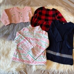 Bundle 🛍️ girls size7-8 sweatshirt & dresses